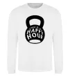 Світшот This is my happy hour weight Білий фото