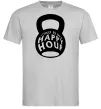 Чоловіча футболка This is my happy hour weight Сірий Чоловіча футболка This is my happy hour weight Сірий фото