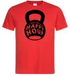 Чоловіча футболка This is my happy hour weight Червоний Чоловіча футболка This is my happy hour weight Червоний фото