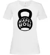Женская футболка This is my happy hour weight Белый Женская футболка This is my happy hour weight Белый фото