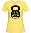 Женская футболка This is my happy hour weight Лимонный Женская футболка This is my happy hour weight Лимонный фото