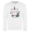 Світшот Deadlift unicorn Білий фото