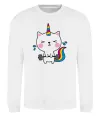 Світшот Deadlift unicorn Білий Світшот Deadlift unicorn Білий фото