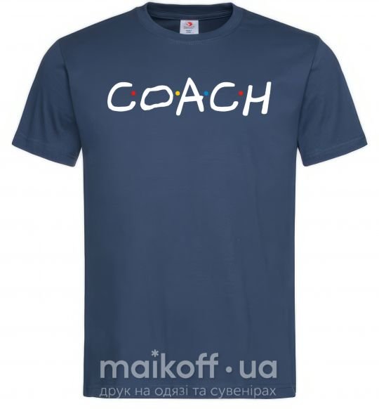 Чоловіча футболка Coach friends style Темно-синій фото