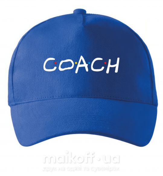 Кепка Coach friends style Яскраво-синій фото