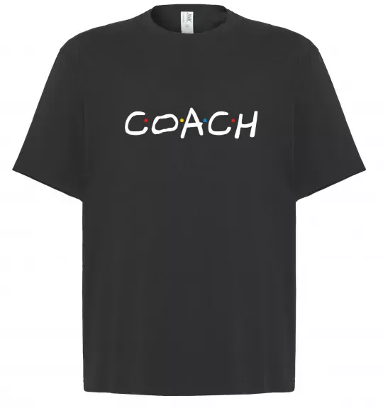 Футболка Оверсайз Coach friends style Черный фото