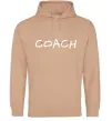 Чоловіча толстовка (худі) Coach friends style Пісочний фото