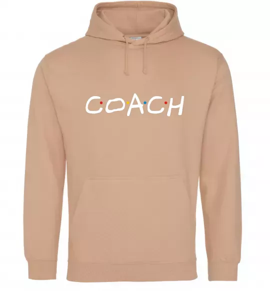 Жіноча толстовка (худі) Coach friends style Пісочний фото