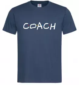 Мужская футболка Coach friends style Темно-синий фото