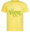 Чоловіча футболка Faster stronger vegan lettering Лимонний фото