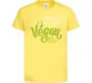 Дитяча футболка Faster stronger vegan lettering Лимонний Дитяча футболка Faster stronger vegan lettering Лимонний фото