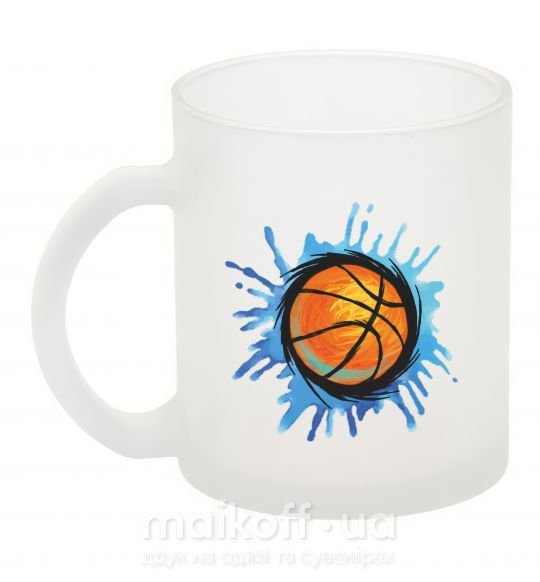 Чашка стеклянная Баскетбольный мяч брызги Фроузен фото