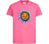 Дитяча футболка Баскетбольний м'яч бризки Яскраво-рожевий фото