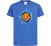 Дитяча футболка Баскетбольний м'яч бризки Яскраво-синій фото
