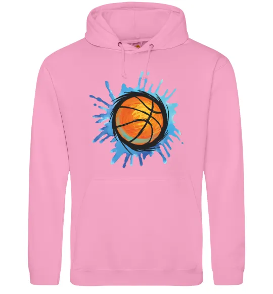 Женская толстовка (худи) Баскетбольний м'яч бризки Розовый фото