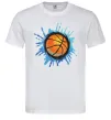 Мужская футболка Баскетбольний м'яч бризки Белый фото