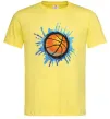 Мужская футболка Баскетбольний м'яч бризки Лимонный фото