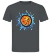 Мужская футболка Баскетбольний м'яч бризки Графит фото
