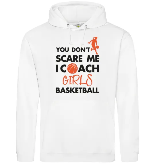 Мужская толстовка (худи) Coach girls basketball Белый фото