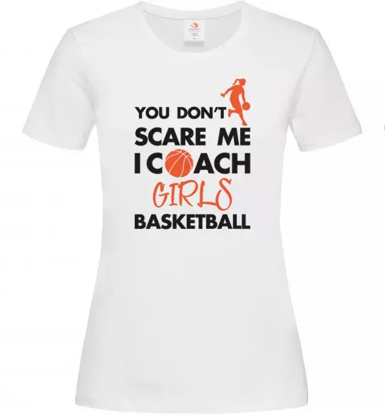 Женская футболка Coach girls basketball Белый фото