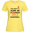 Женская футболка Coach girls basketball Лимонный фото