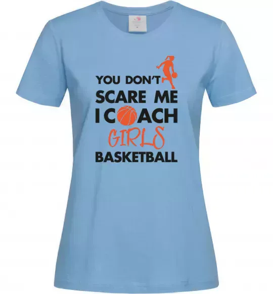 Женская футболка Coach girls basketball Голубой фото