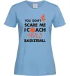 Женская футболка Coach girls basketball Голубой фото