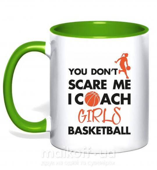 Чашка з кольоровою ручкою Coach girls basketball Зелений фото