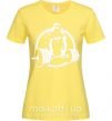 Женская футболка Горилла жмет Лимонный фото