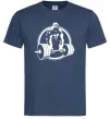 Чоловіча футболка Горилла жме Темно-синій фото