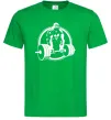 Чоловіча футболка Горилла жме Зелений фото