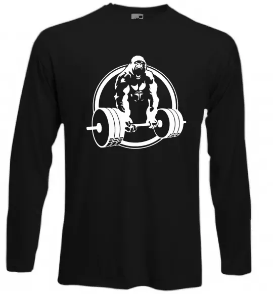 Лонгслив Горилла жме Черный фото