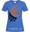 Женская футболка Баскетбольное кольцо арт Ярко-синий фото