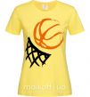 Женская футболка Баскетбольное кольцо арт Лимонный фото
