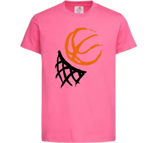 Детская футболка Баскетбольне кільце арт Ярко-розовый фото