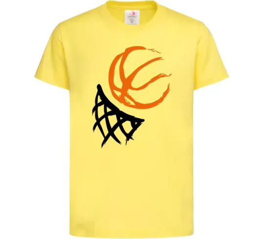 Детская футболка Баскетбольне кільце арт Лимонный фото