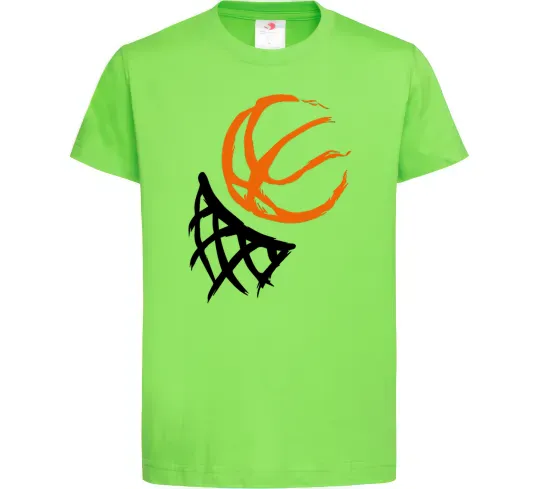 Детская футболка Баскетбольне кільце арт Лаймовый фото