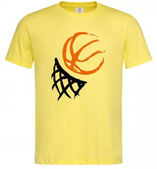 Мужская футболка Баскетбольне кільце арт Лимонный фото