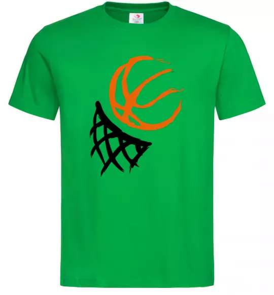 Мужская футболка Баскетбольне кільце арт Зеленый фото