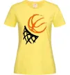 Жіноча футболка Баскетбольне кільце арт Лимонний фото