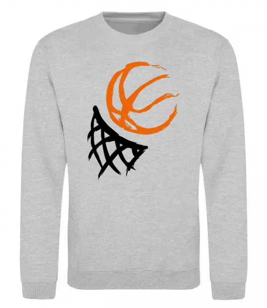 Свитшот Баскетбольне кільце арт Серый меланж фото