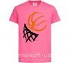 Детская футболка Баскетбольное кольцо арт Ярко-розовый фото