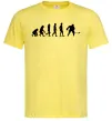 Мужская футболка Еволюція хокей Лимонный фото