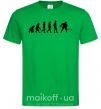 Мужская футболка Эволюция хоккей Зеленый фото