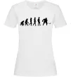 Жіноча футболка Еволюція хокей Білий фото