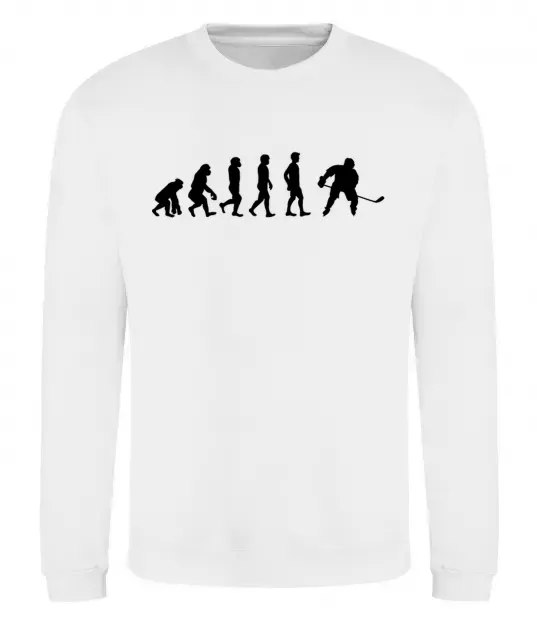 Свитшот Еволюція хокей Белый фото