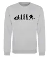 Свитшот Еволюція хокей Серый меланж Свитшот Еволюція хокей Серый меланж фото
