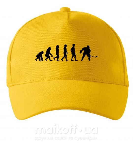 Кепка Эволюция хоккей Сонячно жовтий фото
