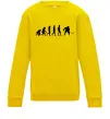 Детский Свитшот Еволюція хокей Солнечно желтый Детский Свитшот Еволюція хокей Солнечно желтый фото