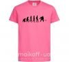 Дитяча футболка Эволюция хоккей Яскраво-рожевий фото